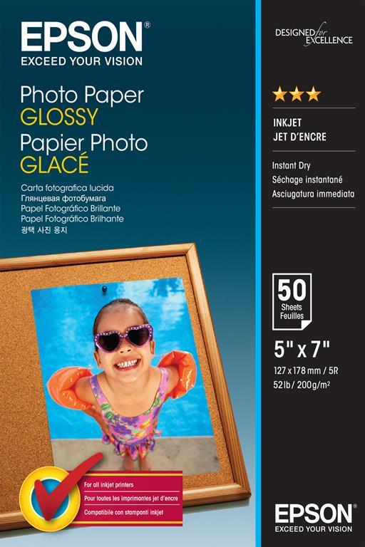 Epson Photo Paper Glossy - 13x18cm - 50 Fogli carta fotografica