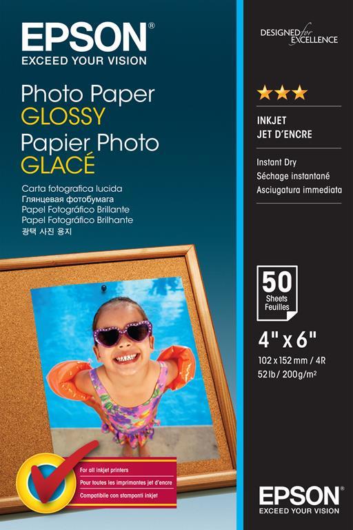 Epson Photo Paper Glossy - 10x15cm - 50 Fogli carta fotografica