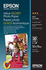 Epson Value Glossy Photo Paper - 10x15cm - 20 Fogli carta fotografica