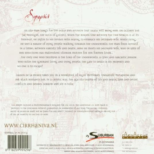 Liaison de la morte - CD Audio di Cirrha Niva - 2