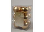 12 Palline Di Natale 6Cm Color Oro Addobbi Decoro Albero