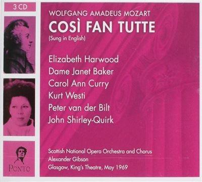 Così fan tutte K588 (in lingua inglese) - CD Audio di Wolfgang Amadeus Mozart,Sir Alexander Gibson