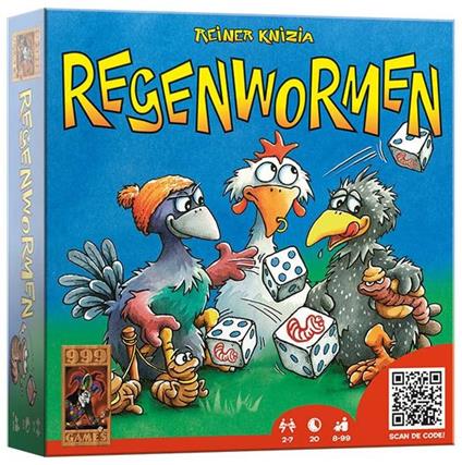999 Games Regenwormen Gioco di carte. Gioco da tavolo