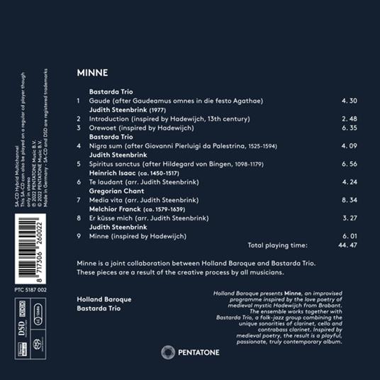 Minne - CD Audio di Holland Baroque - 2