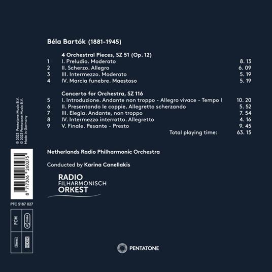 Concerto For Orchestra - CD Audio di Bela Bartok,Karina Canellakis - 2