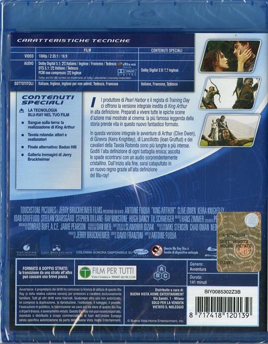 King Arthur di Antoine Fuqua - Blu-ray - 2