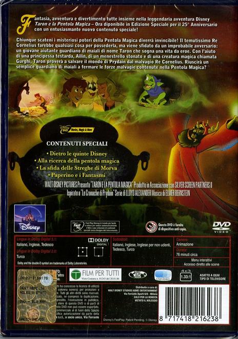 Taron e la pentola magica<span>.</span> Edizione speciale di Ted Berman - DVD - 2