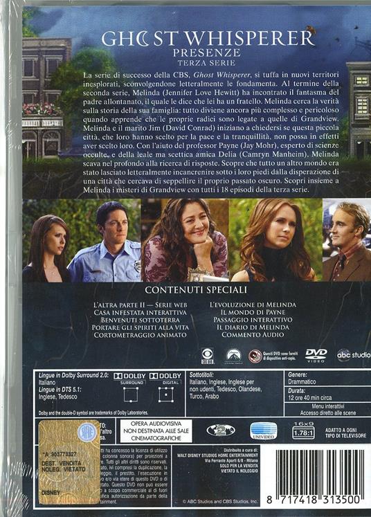 Ghost Whisperer. Serie 3 (5 DVD) di John Gray,Ian Sander,Eric Laneuville - DVD - 2