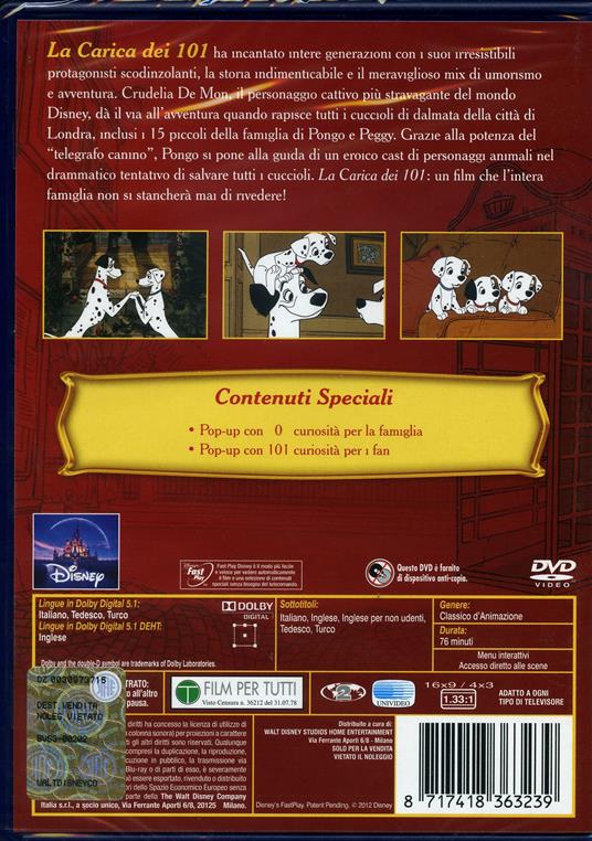 La carica dei 101<span>.</span> Special Edition di Wolfgang Reitherman,Hamilton Luske,Clyde Geronimi - DVD - 3