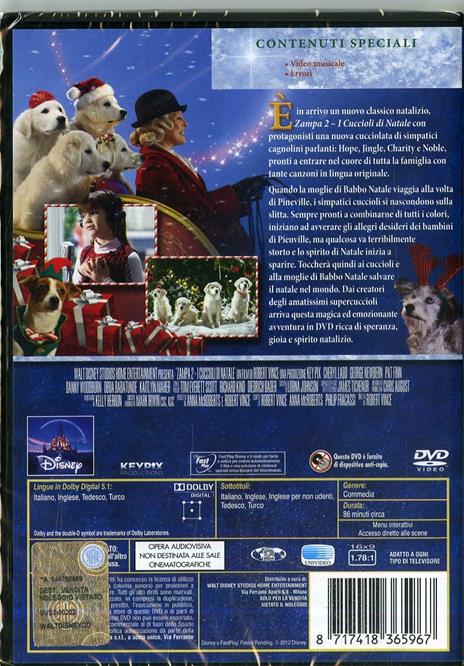 Zampa 2. I cuccioli di Natale (DVD) di Robert Vince - DVD - 2