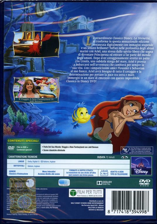 La Sirenetta - DVD - Film di John Musker , Alan Menken Animazione