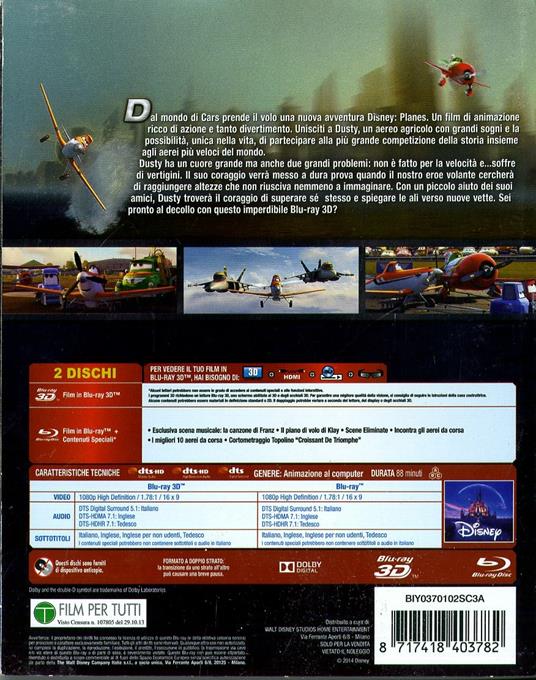 Planes 3D (Blu-ray + Blu-ray 3D) di Klay Hall - 2