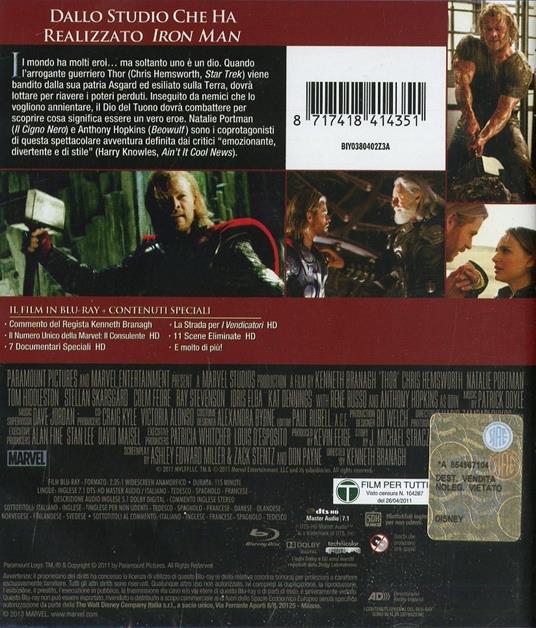 Thor di Kenneth Branagh - Blu-ray - 2