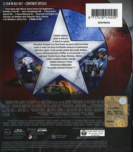 Captain America. Il primo vendicatore di Joe Johnston - Blu-ray - 2