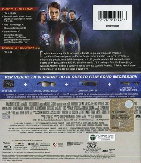 Captain America. Il primo vendicatore 3D (Blu-ray + Blu-ray 3D) di Joe Johnston - 2