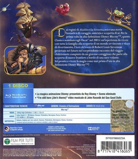 Il pianeta del tesoro di Ron Clements,John Musker - Blu-ray - 2
