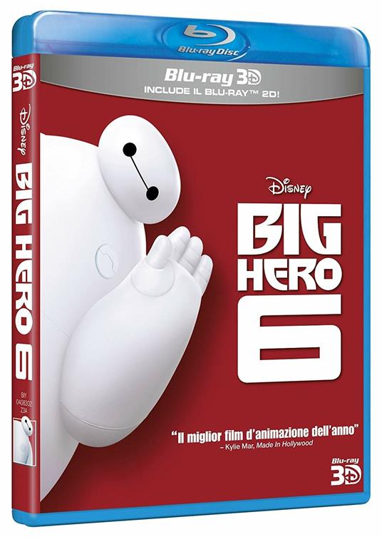 Big Hero 6 3D (Blu-ray + Blu-ray 3D) di Don Hall,Chris Williams - Blu-ray + Blu-ray 3D