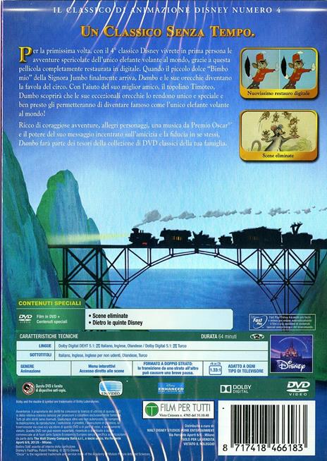 Dumbo<span>.</span> Limited Edition di Ben Sharpsteen - DVD - 2