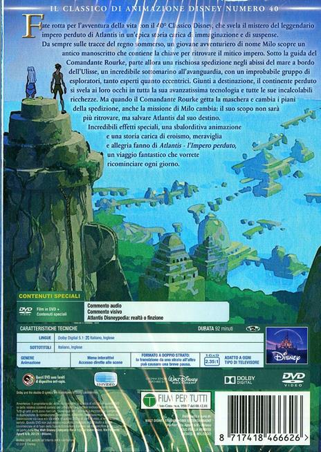 Atlantis: l'impero perduto<span>.</span> Limited Edition di Kirk Wise,Gary Trousdale - DVD - 2