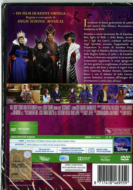 Descendants di Kenny Ortega - DVD - 2