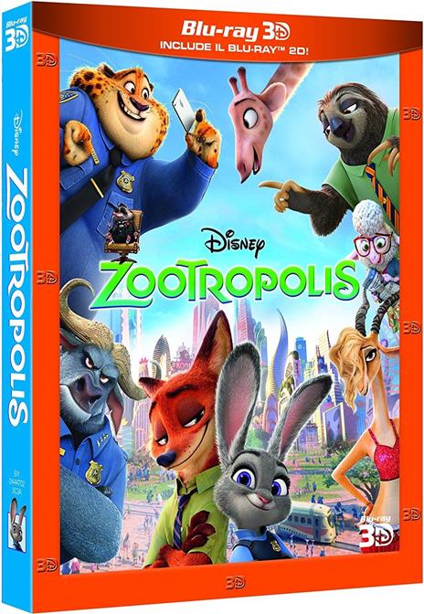 Zootropolis (Blu-ray + Blu-ray 3D) di Byron Howard,Rich Moore,Jared Bush - Blu-ray + Blu-ray 3D
