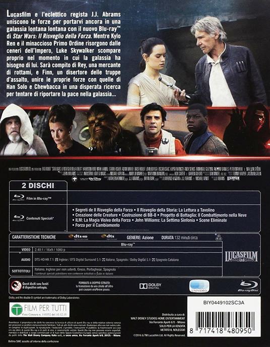 Star Wars. Il risveglio della Forza. Light Side Edition (2 Blu-ray) di J. J. Abrams - Blu-ray - 2