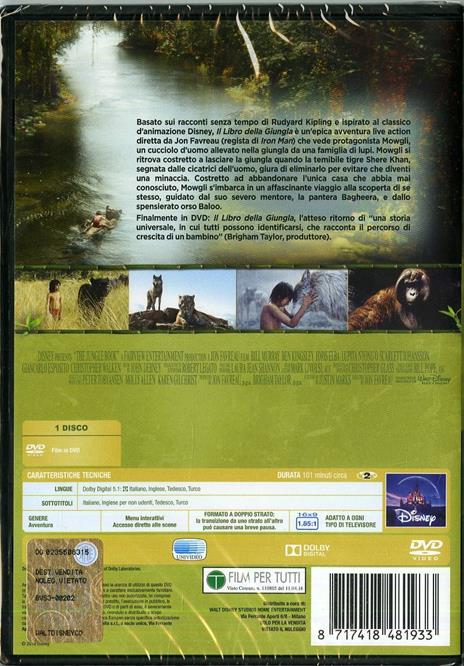 Il libro della giungla (DVD) di Jon Favreau - DVD - 3