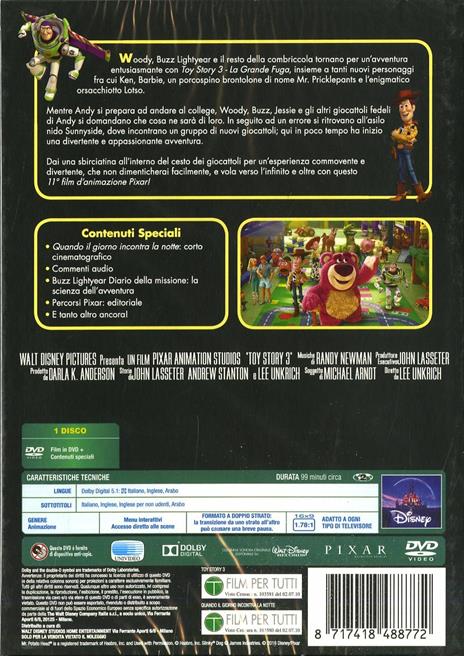 Toy Story 3. La grande fuga - Collection 2016 (DVD) di Lee Unkrich - DVD - 3