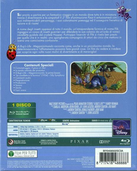 A Bug's Life. Megaminimondo - Collection 2016 (Blu-ray) di John Lasseter - Blu-ray - 3