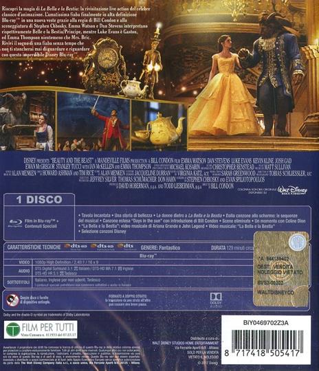 La bella e la bestia (Blu-ray) di Bill Condon - Blu-ray - 2