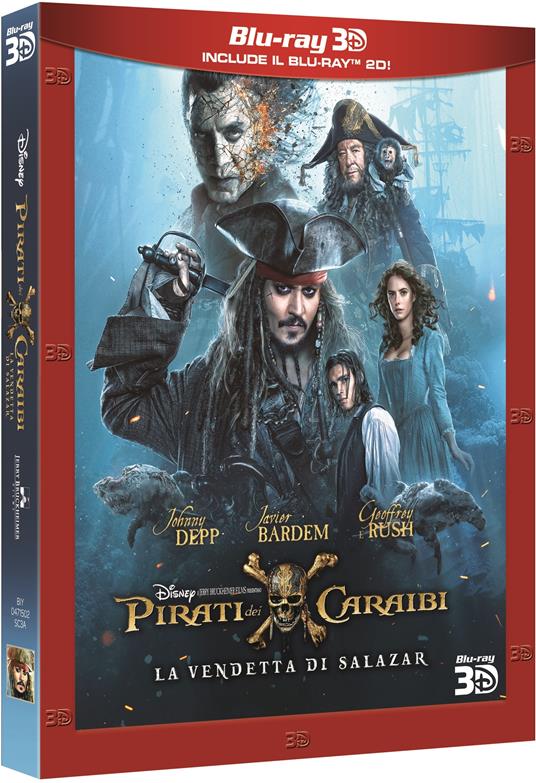 Pirati dei Caraibi. La vendetta di Salazar (Blu-ray + Blu-ray 3D) di Joachim Roenning,Espen Sandberg