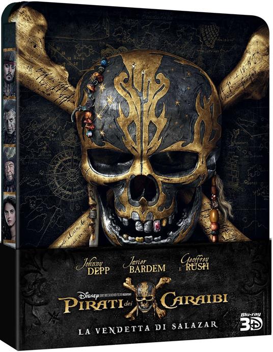 Pirati dei Caraibi. La vendetta di Salazar. Con Steelbook (Blu-ray) di Joachim Roenning,Espen Sandberg - Blu-ray