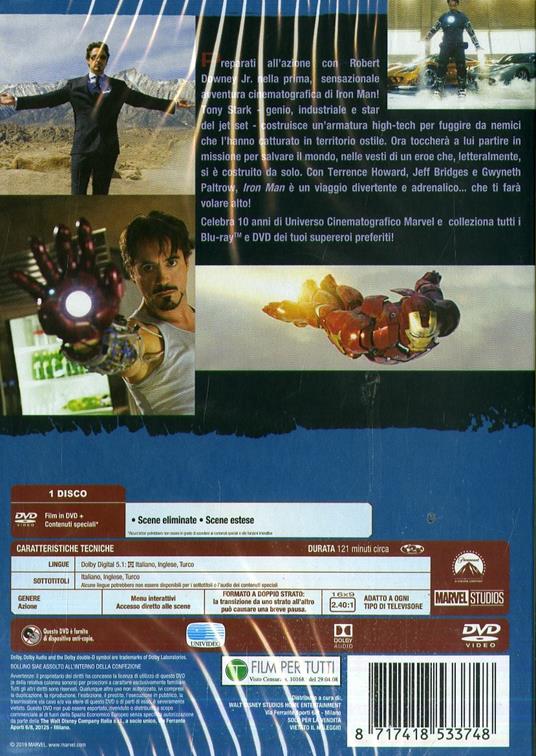 Iron Man di Jon Favreau - DVD - 2