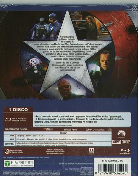 Captain America. Il primo vendicatore di Joe Johnston - Blu-ray - 2