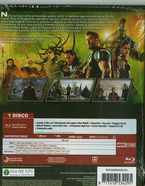 Thor. Ragnarok (Blu-ray) di Taika Waititi - Blu-ray - 2