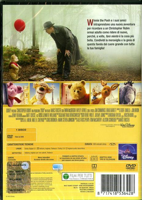 Ritorno al bosco dei 100 acri (DVD) di Marc Forster - DVD - 2