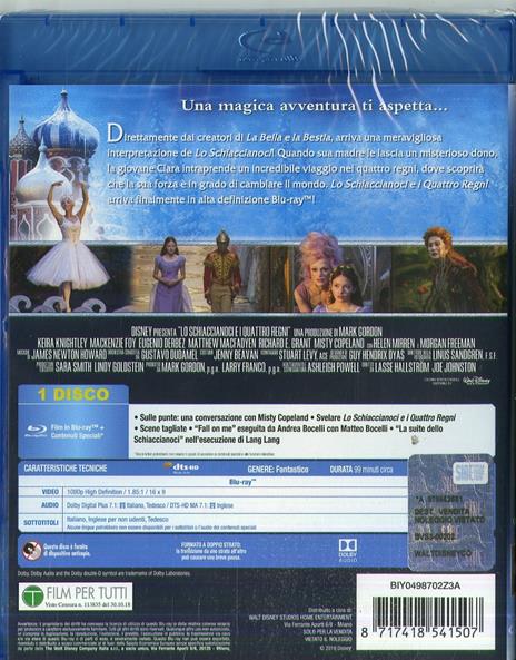 Lo schiaccianoci e i quattro regni (Blu-ray) di Lasse Hallström,Joe Johnston - Blu-ray - 2