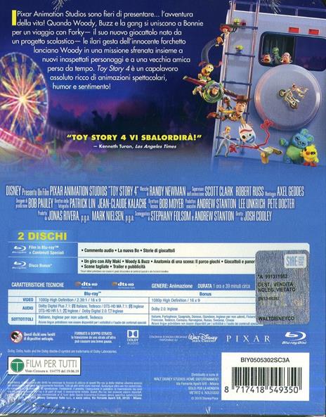 Toy Story 4 . Con Steelbook (Blu-ray) di Josh Cooley - Blu-ray - 2