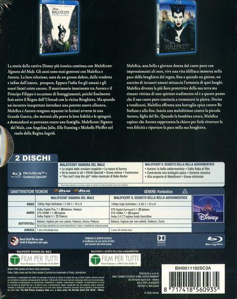 Cofanetto Maleficent 1-2 (Blu-ray) di Joachim Rønning,Robert Stromberg - 2