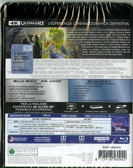 Maleficent. Signora del male (Blu-ray + Blu-ray Ultra HD 4K) di Joachim Rønning - Blu-ray + Blu-ray Ultra HD 4K - 2