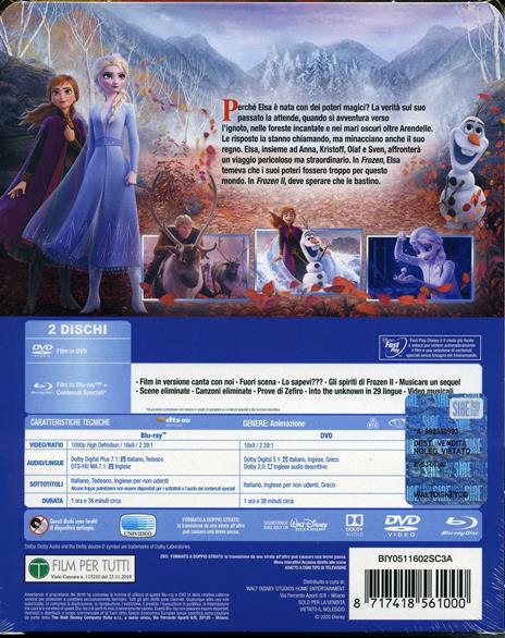 Frozen 2. Il segreto di Arendelle. Con Steelbook (DVD + Blu-ray) di Jennifer Lee,Chris Buck - DVD + Blu-ray - 2