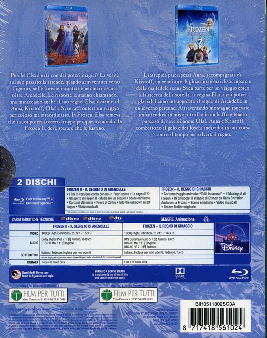 Cofanetto Frozen 1-2 (Blu-ray) di Jennifer Lee,Chris Buck - 2