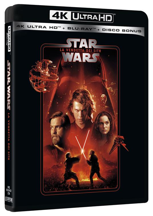 Star Wars. Episodio III. La vendetta dei Sith (Blu-ray Ultra HD 4K) - Blu- ray Ultra HD 4K - Film di George Lucas Fantastico