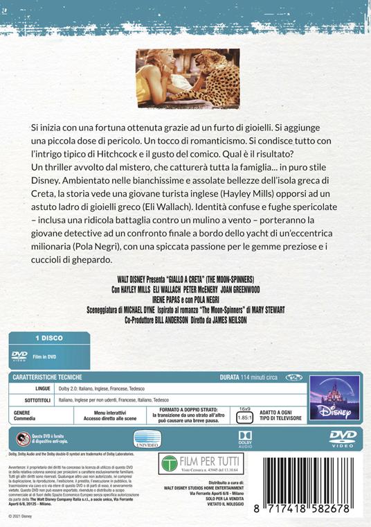 Giallo a Creta (DVD) di James Neilson - DVD - 2