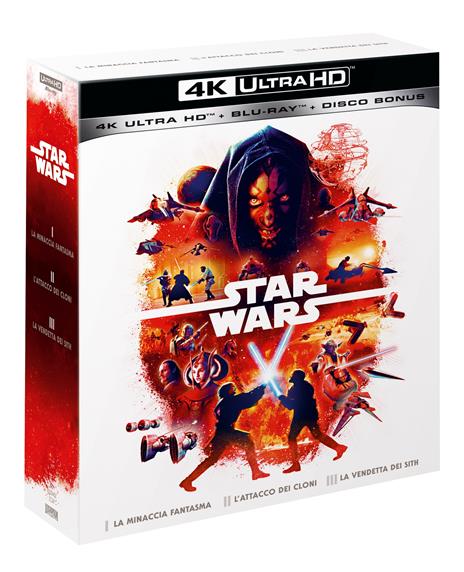 Star Wars Trilogia 1-3 (Blu-ray + Blu-ray Ultra HD 4K) di J. J. Abrams