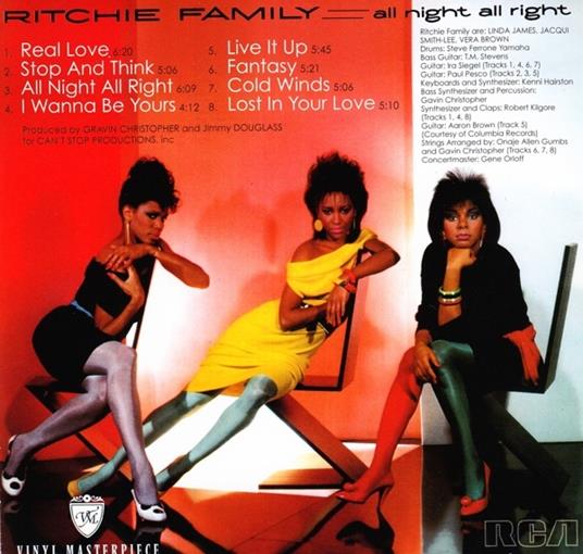 All Night All - CD Audio di Ritchie Family - 2