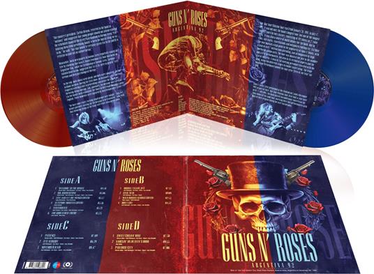 Argentina 1992 (Red/Blue Split Vinyl) (2 Lp) - Vinile LP di Guns N' Roses