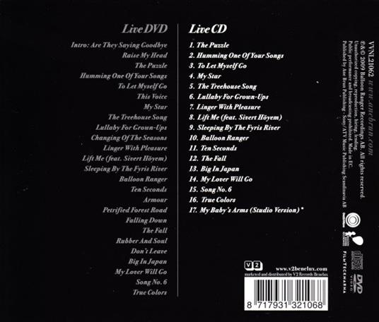 Live at Stockholm - CD Audio + DVD di Ane Brun - 2