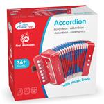 Fisarmonica rossa con il libro di musica. New Classic Toys (10055)