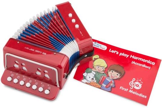 Fisarmonica rossa con il libro di musica. New Classic Toys (10055) - 2